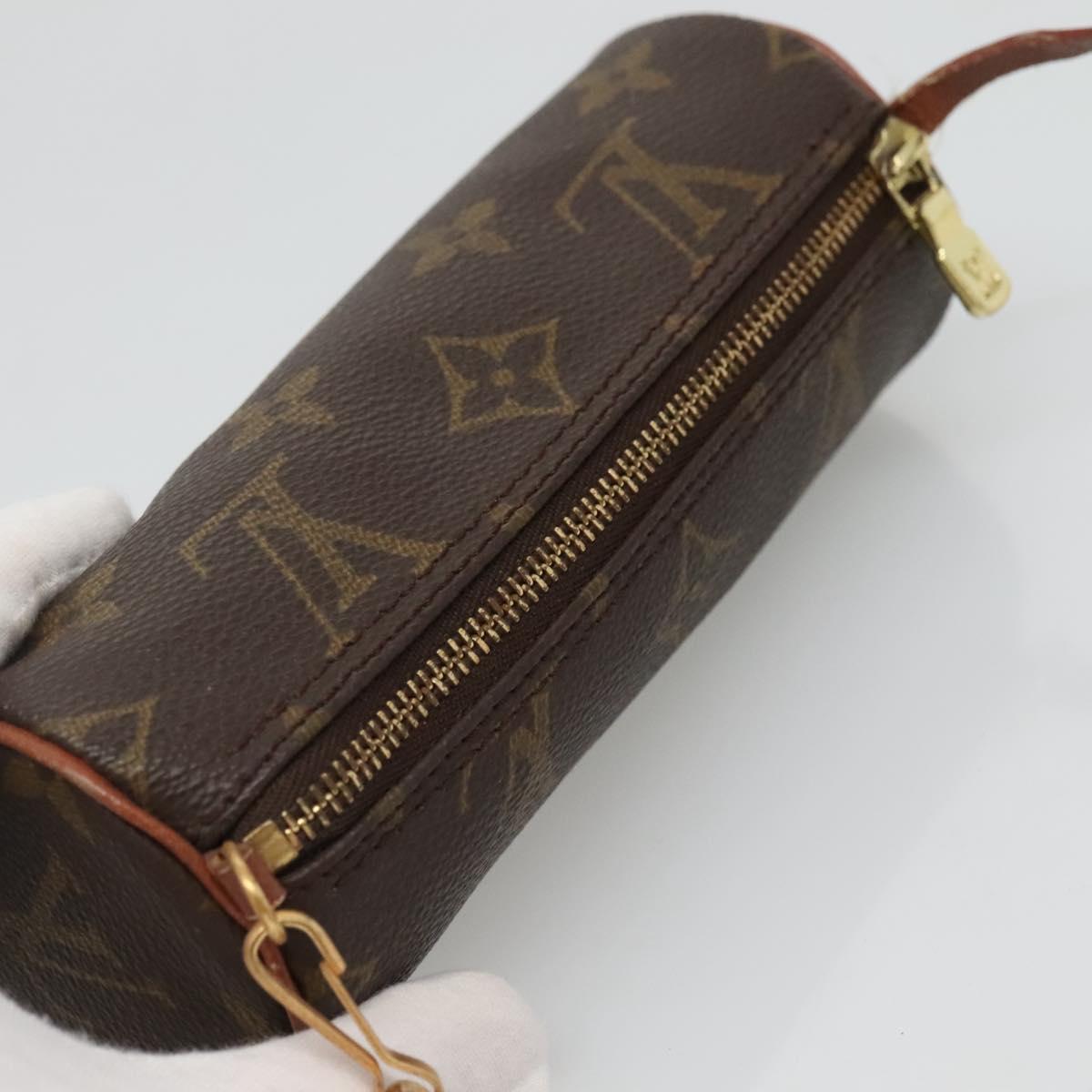LOUIS VUITTON Monogram Papillon Pouch LV Auth BA3072