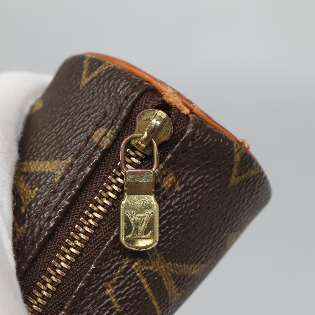 LOUIS VUITTON Monogram Papillon Pouch LV Auth BA3078