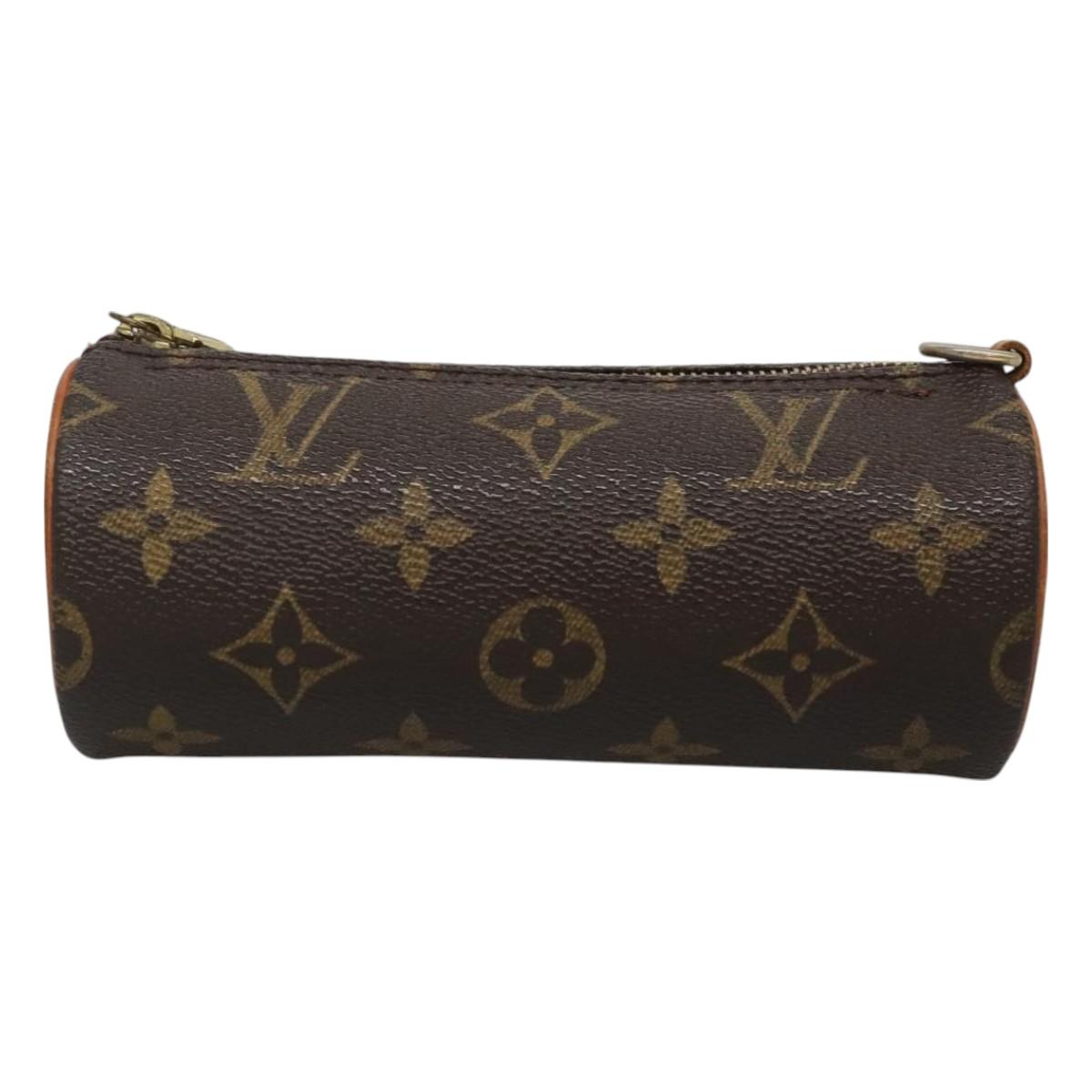 LOUIS VUITTON Monogram Papillon Pouch LV Auth BA3078