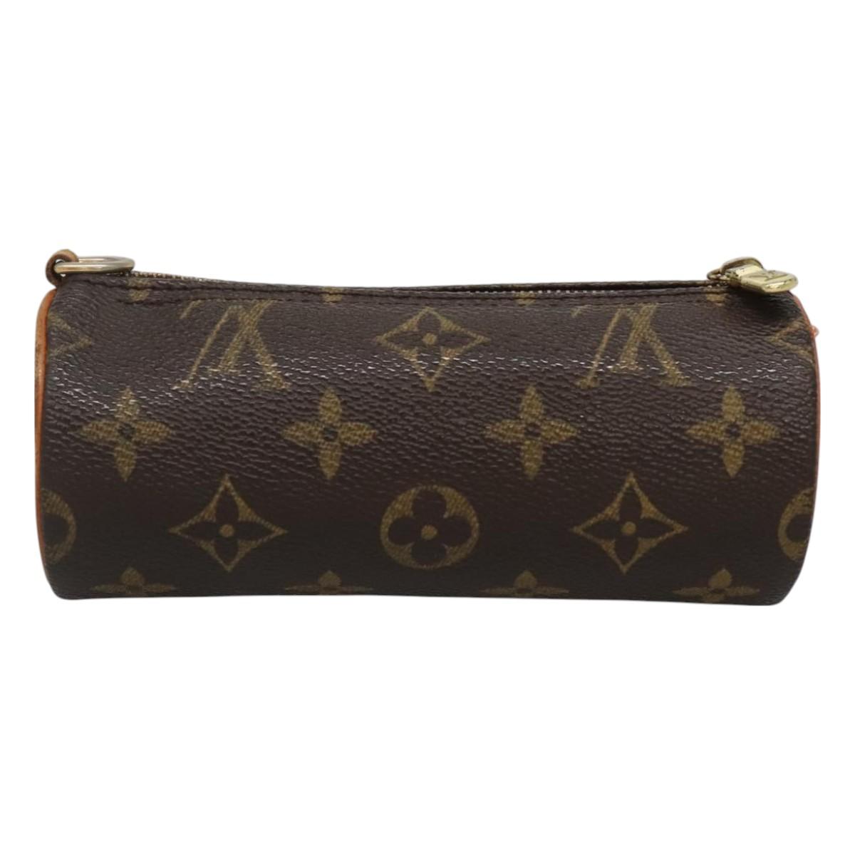 LOUIS VUITTON Monogram Papillon Pouch LV Auth BA3078