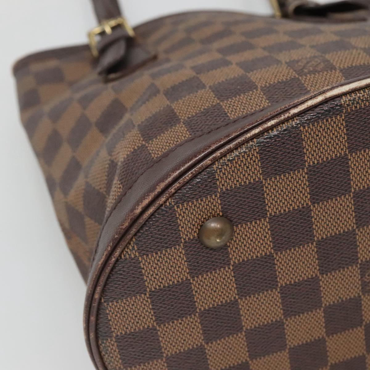 LOUIS VUITTON Damier Ebene Marais Shoulder Bag N42240 LV Auth BA310