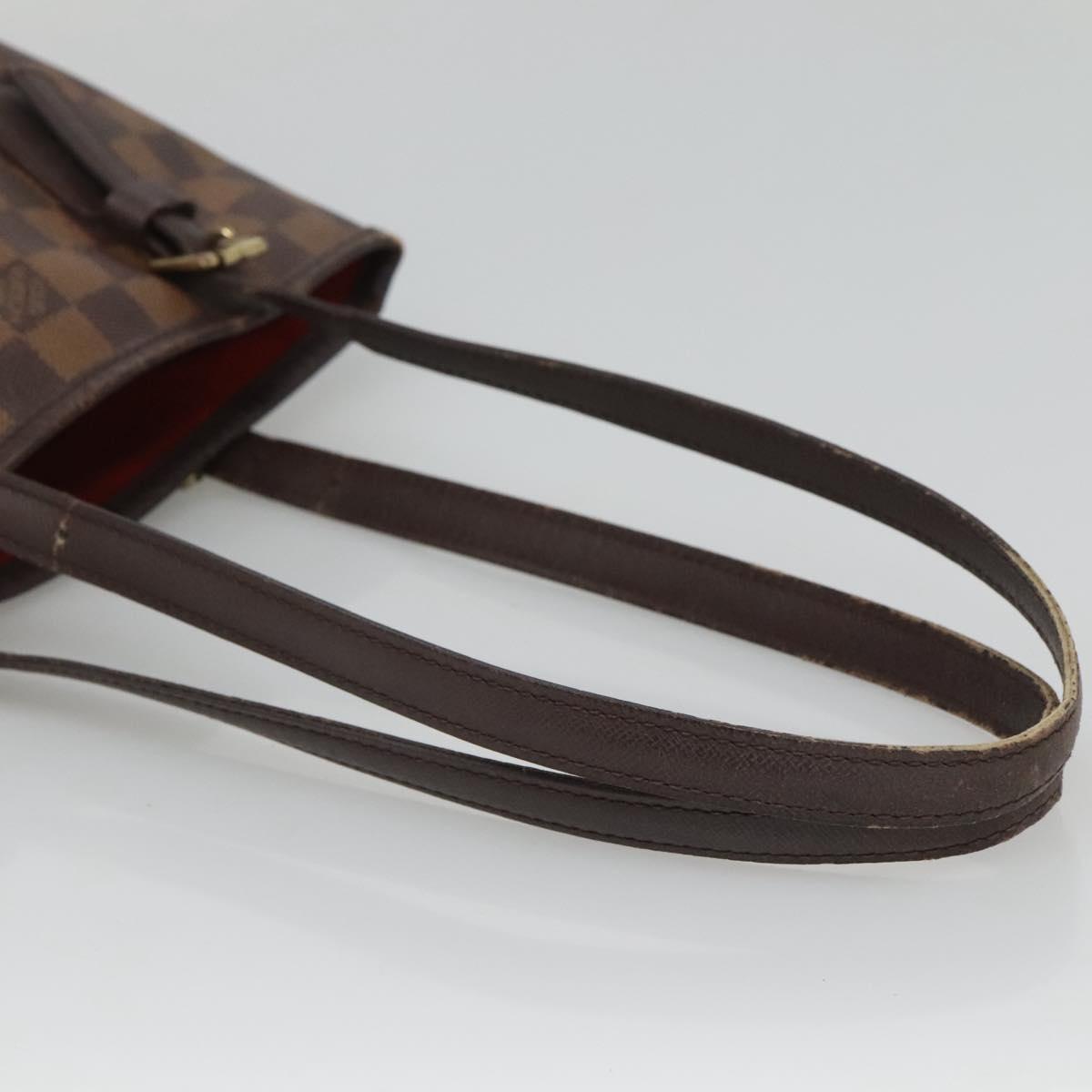 LOUIS VUITTON Damier Ebene Marais Shoulder Bag N42240 LV Auth BA310