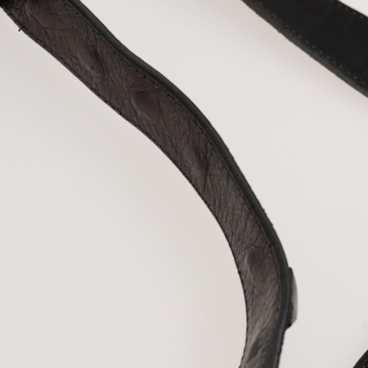 Chloe Shoulder Bag Leather 2wy Black Gold Auth BA3264