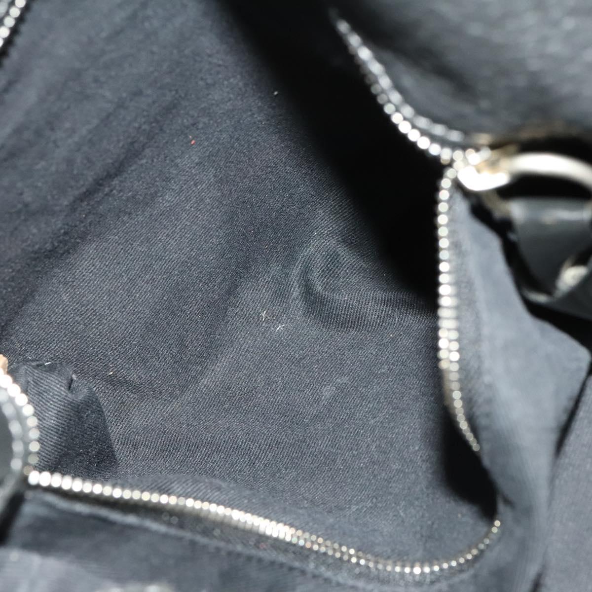 Chloe Shoulder Bag Leather 2wy Black Gold Auth BA3264