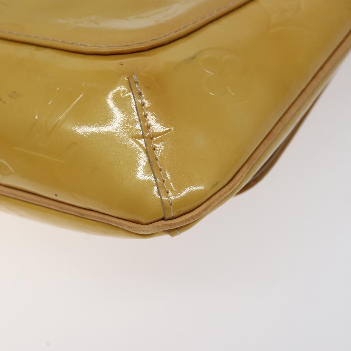 LOUIS VUITTON Monogram Vernis Thompson Street Bag Beige M91301 LV Auth BA3267