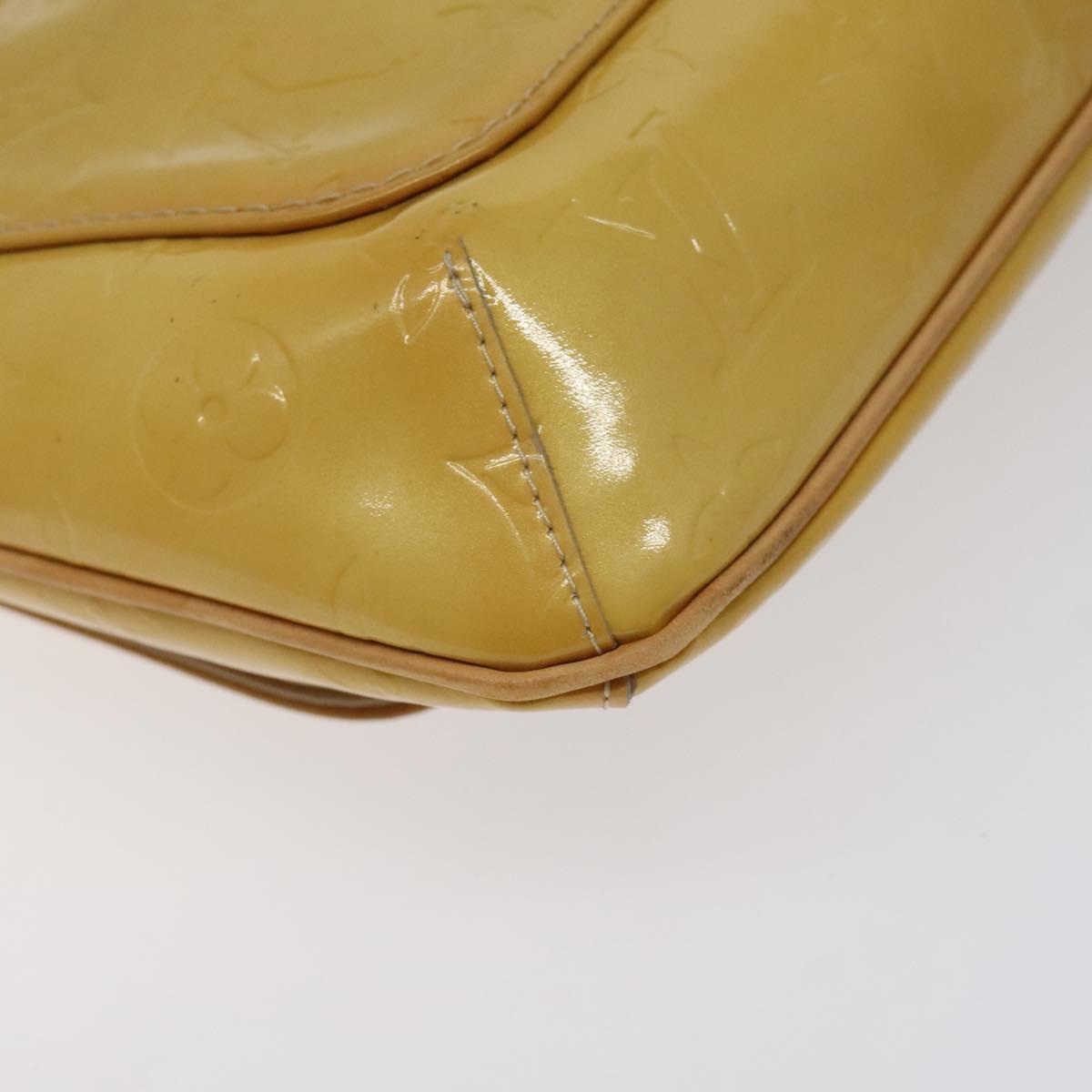 LOUIS VUITTON Monogram Vernis Thompson Street Bag Beige M91301 LV Auth BA3267