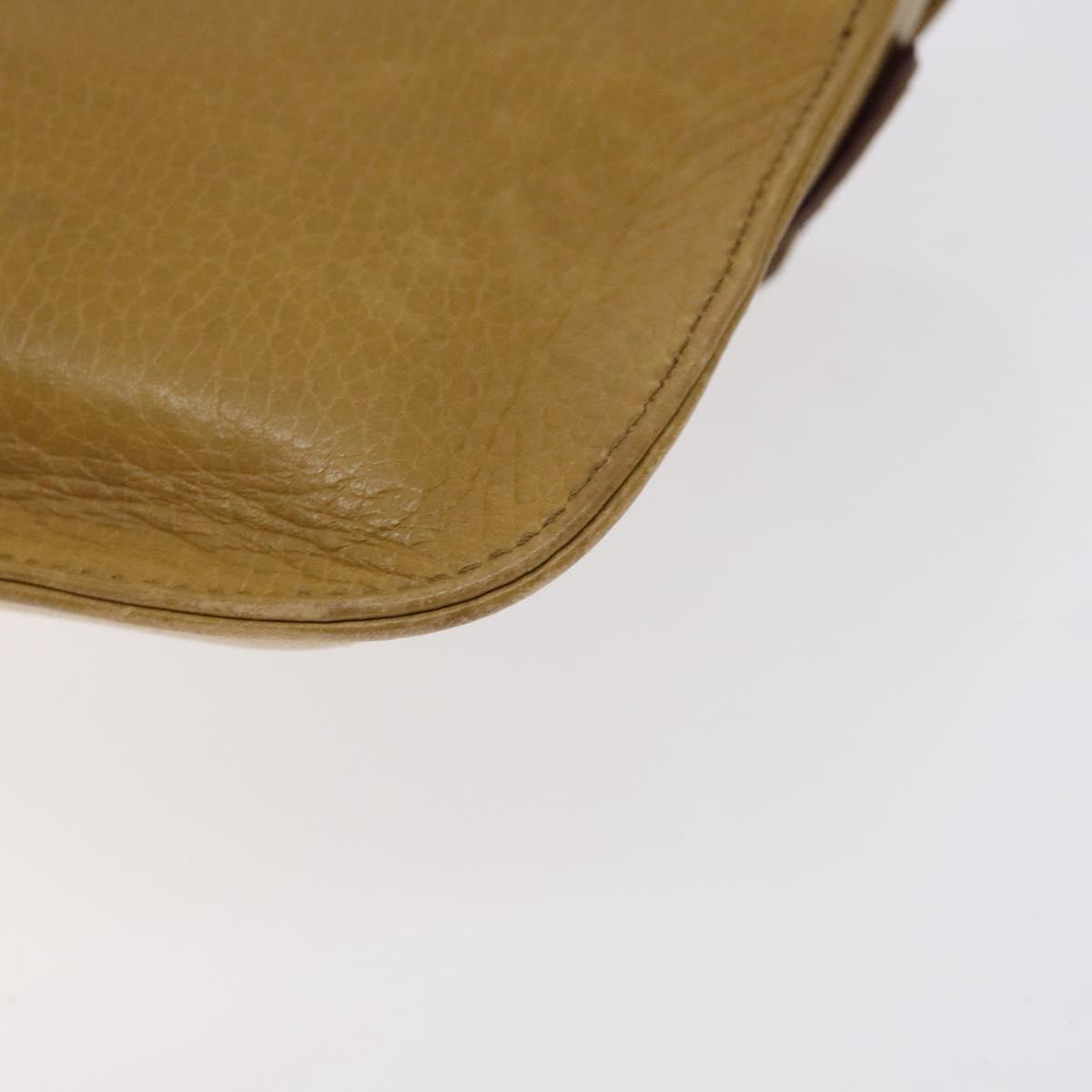 CARTIER Must Line Clutch Bag Leather Beige Auth BA3268