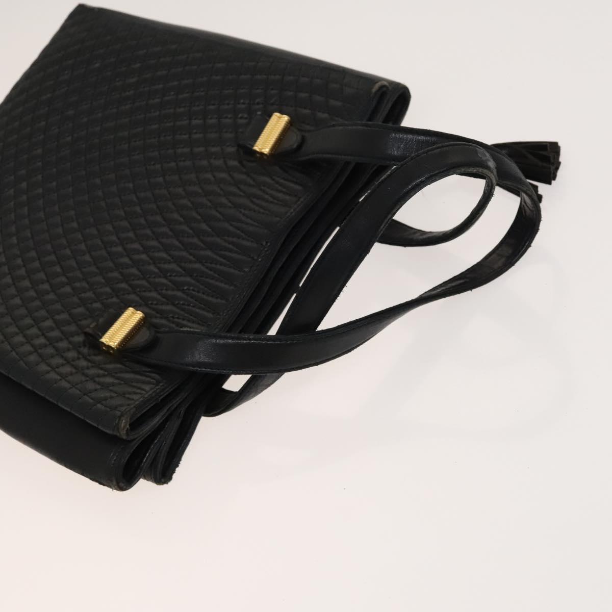 BALLY Quilted Bag Leather 3Set Green Black Brown Auth BA3270
