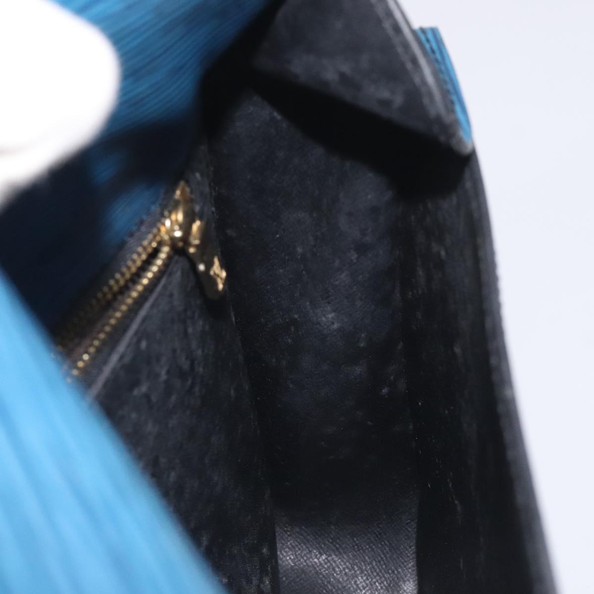 LOUIS VUITTON Epi Saint Cloud GM Shoulder Bag Toledo Blue M52195 LV Auth BA3294