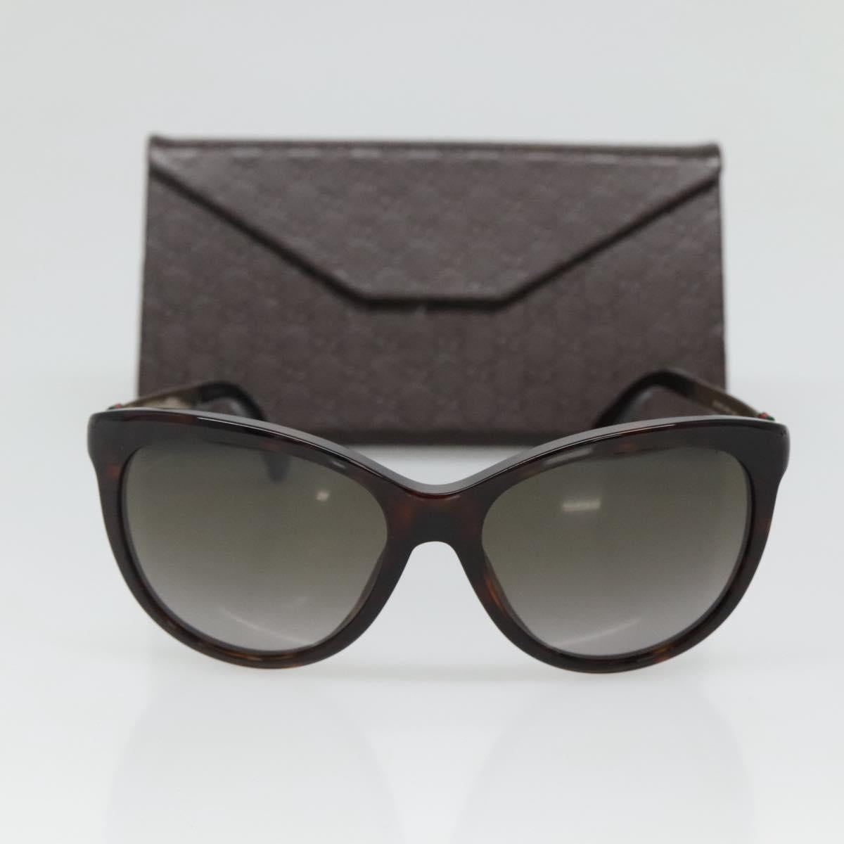 GUCCI Sunglasses metal Brown Auth BA3302
