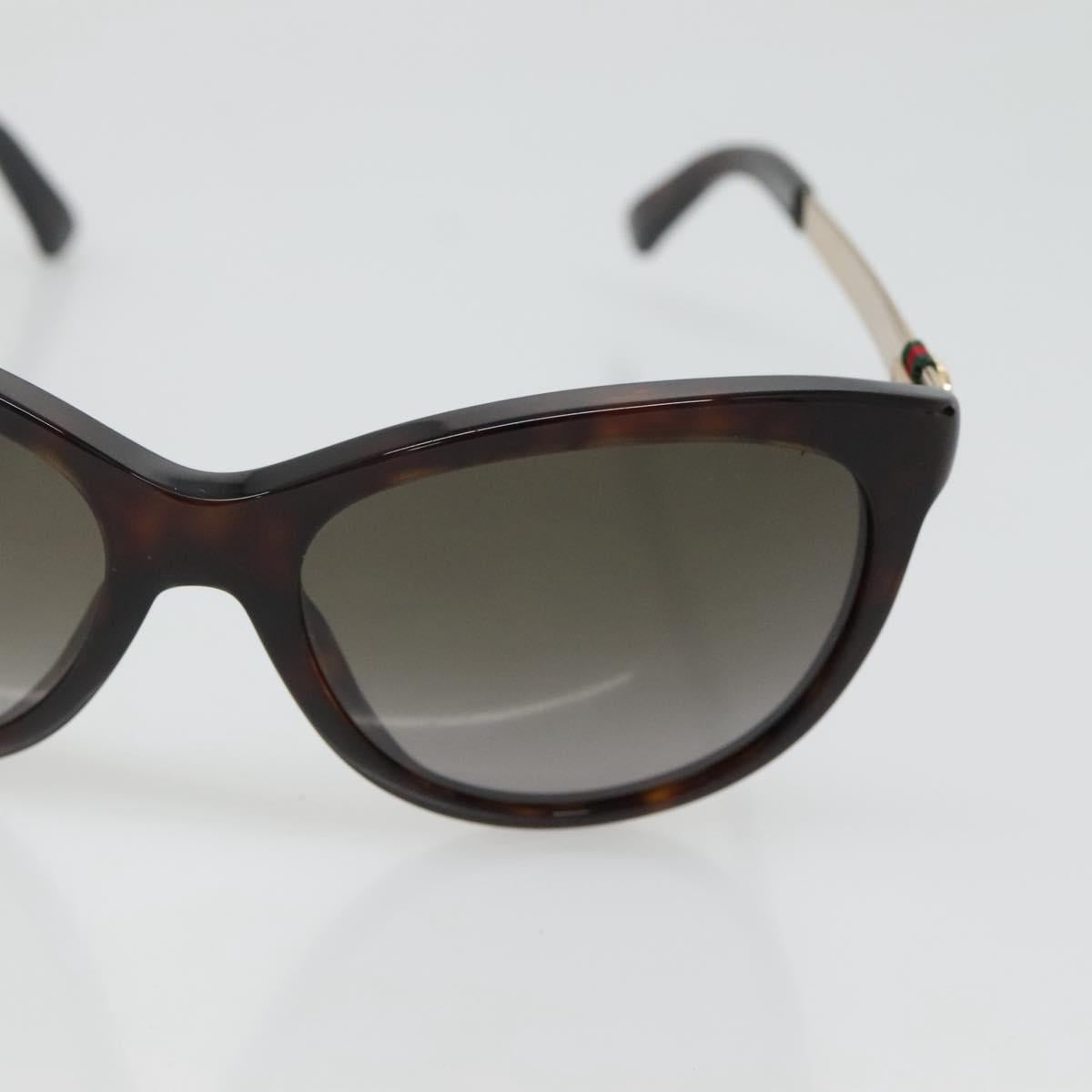 GUCCI Sunglasses metal Brown Auth BA3302