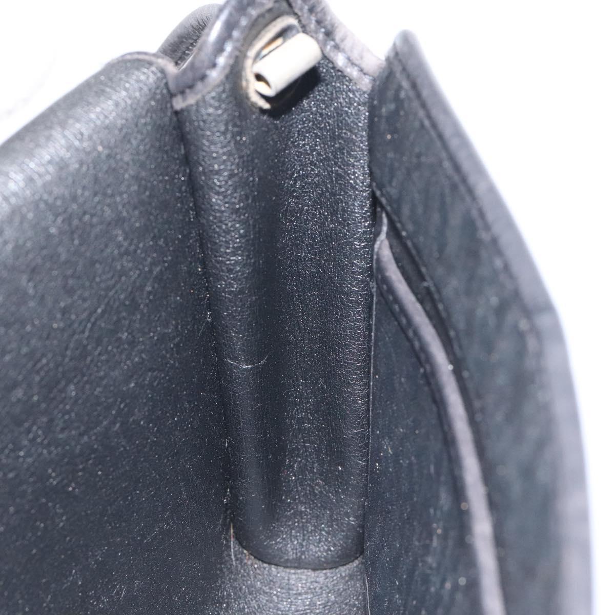 Christian Dior Trotter Canvas Shoulder Bag Black Auth BA3304