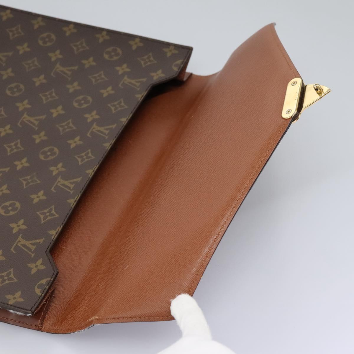 LOUIS VUITTON Monogram Porte Documents Bandouliere Bag M53338 Auth BA331