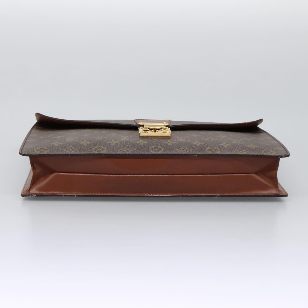 LOUIS VUITTON Monogram Porte Documents Bandouliere Bag M53338 Auth BA331
