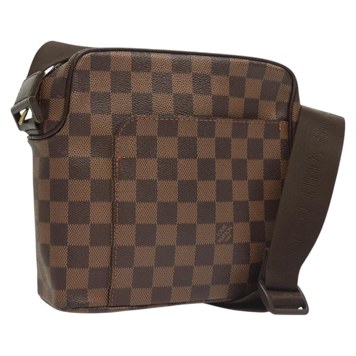 LOUIS VUITTON Damier Ebene Olaf PM Shoulder Bag N41442 LV Auth BA3322