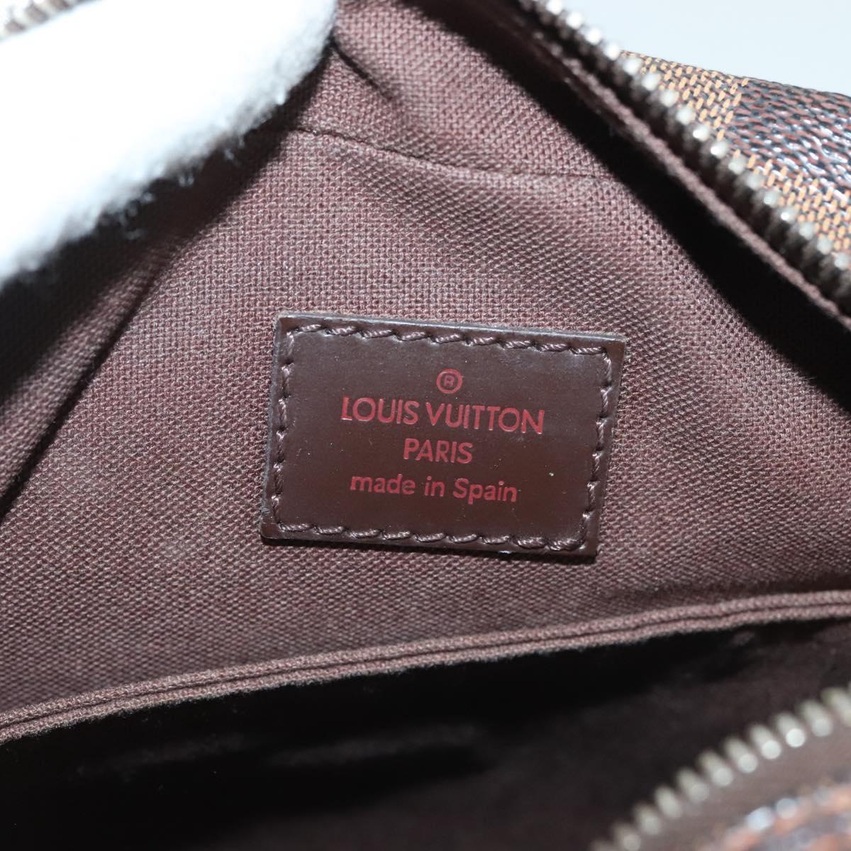 LOUIS VUITTON Damier Ebene Olaf PM Shoulder Bag N41442 LV Auth BA3322