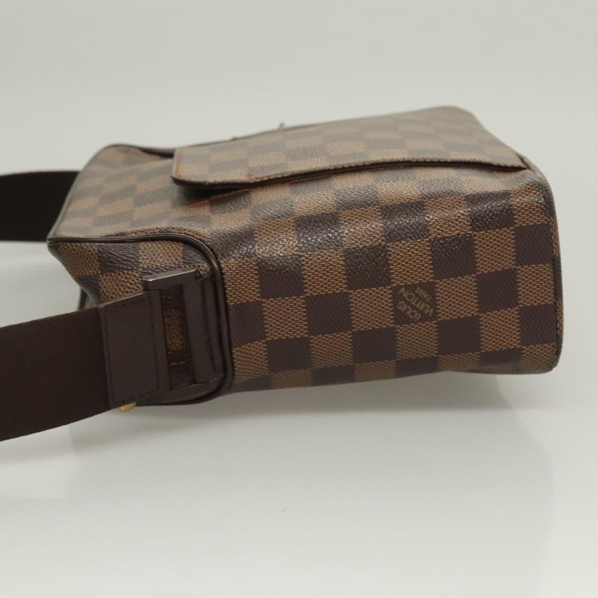 LOUIS VUITTON Damier Ebene Olaf PM Shoulder Bag N41442 LV Auth BA3322
