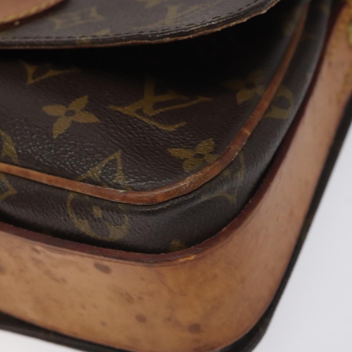 LOUIS VUITTON Monogram Cartouchiere MM Shoulder Bag M51253 LV Auth BA3338