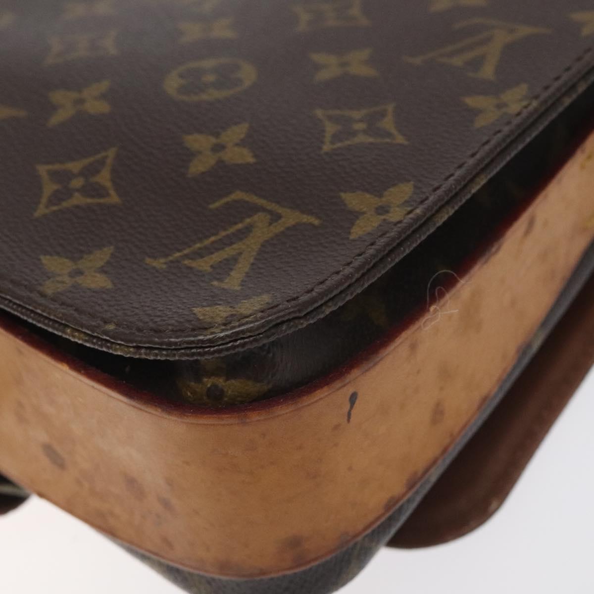 LOUIS VUITTON Monogram Cartouchiere MM Shoulder Bag M51253 LV Auth BA3338