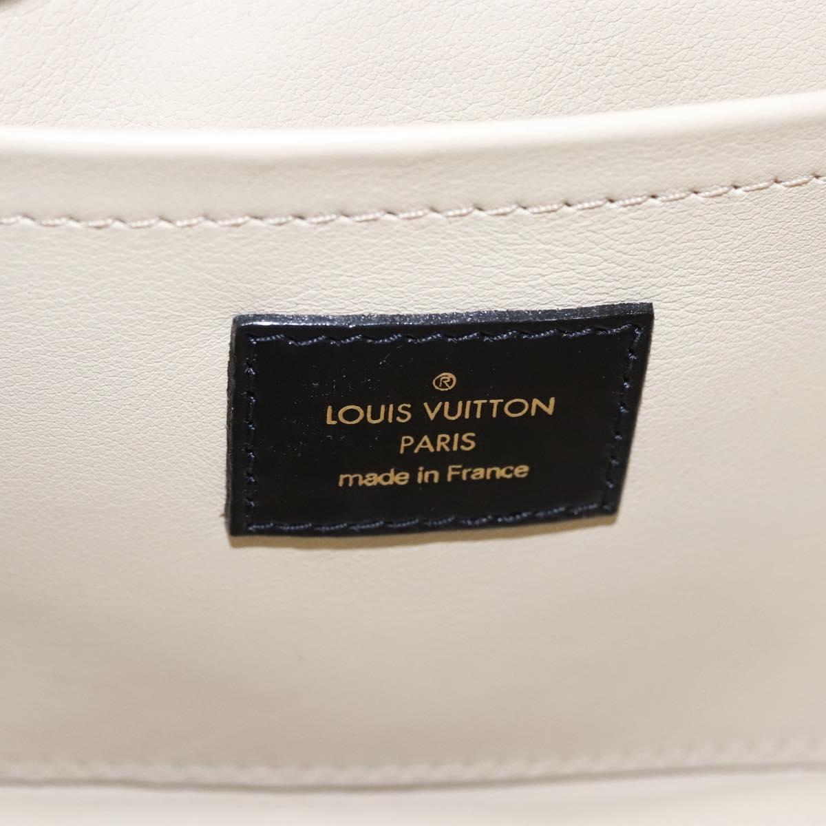 LOUIS VUITTON Monogram Charm Pochette Lover Bag Ivory M95194 LV Auth BA333SAV