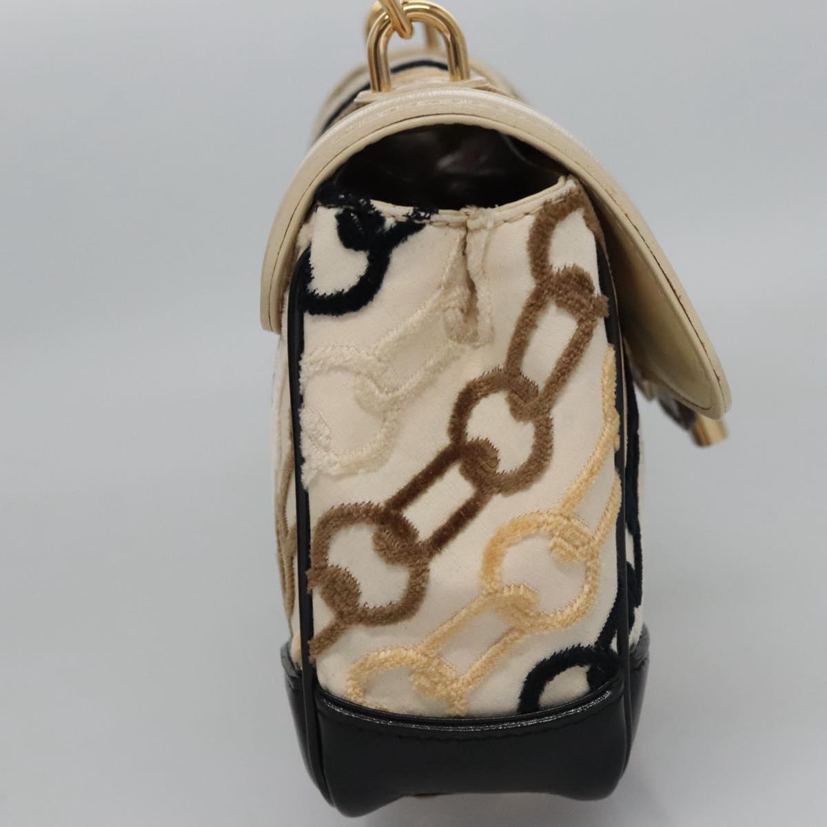 LOUIS VUITTON Monogram Charm Pochette Lover Bag Ivory M95194 LV Auth BA333SA