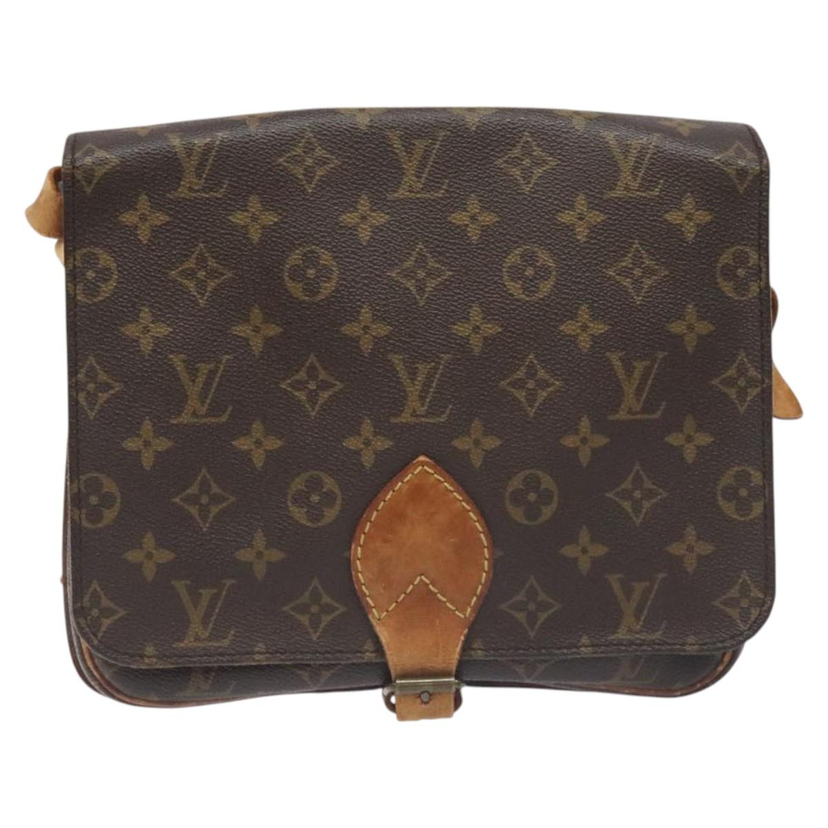 LOUIS VUITTON Monogram Cartouchiere GM Shoulder Bag M51252 LV Auth BA3340