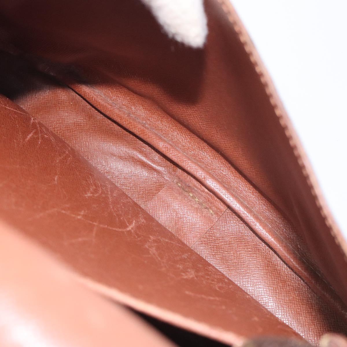 LOUIS VUITTON Monogram Cartouchiere GM Shoulder Bag M51252 LV Auth BA3340