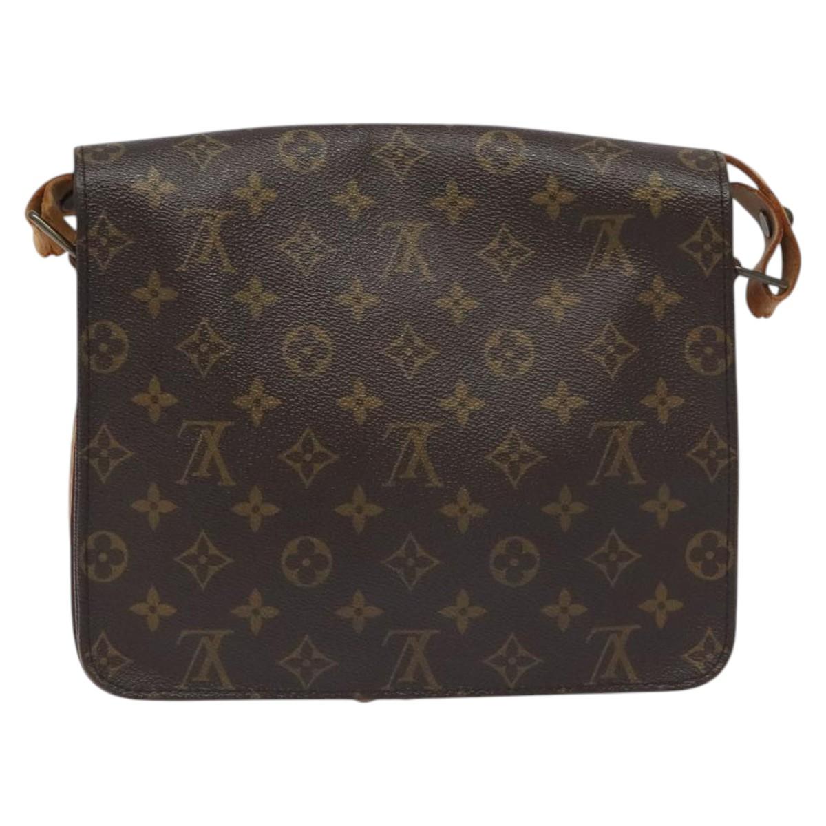 LOUIS VUITTON Monogram Cartouchiere GM Shoulder Bag M51252 LV Auth BA3340