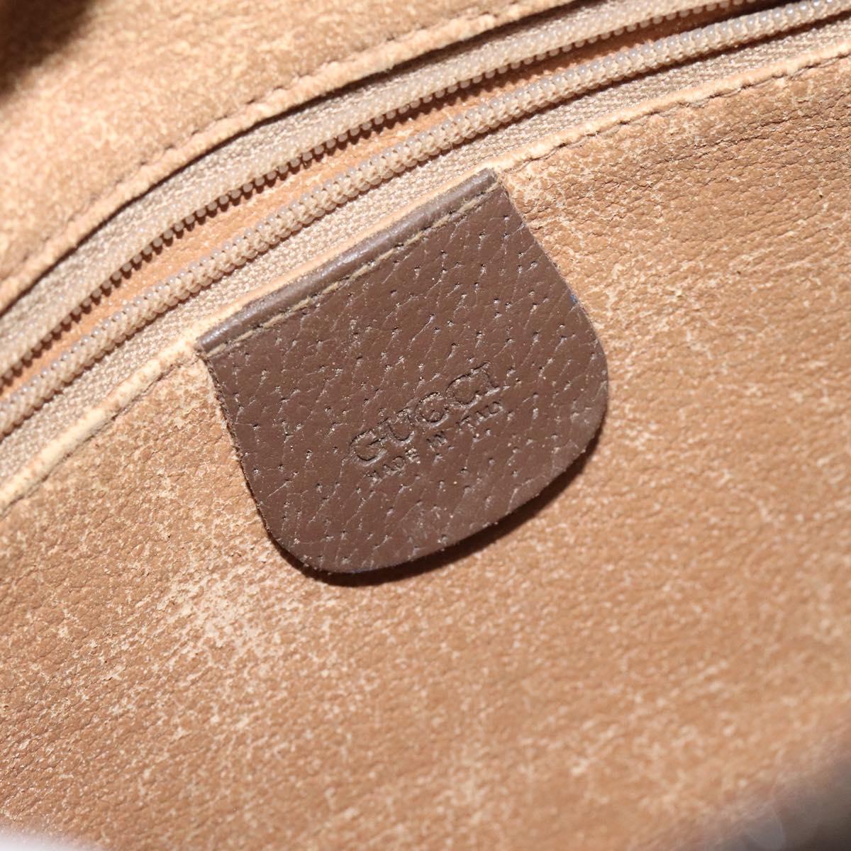 GUCCI GG Supreme Shoulder Bag PVC Beige Gold 007 115 6423 Auth BA3357