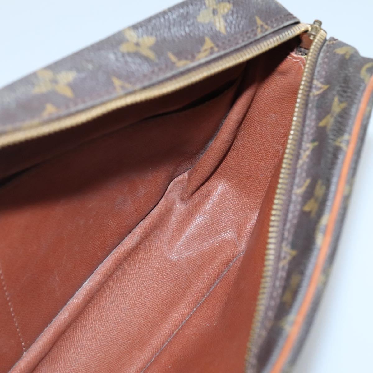 LOUIS VUITTON Monogram Compiegne 28 Clutch Bag M51845 LV Auth BA3377