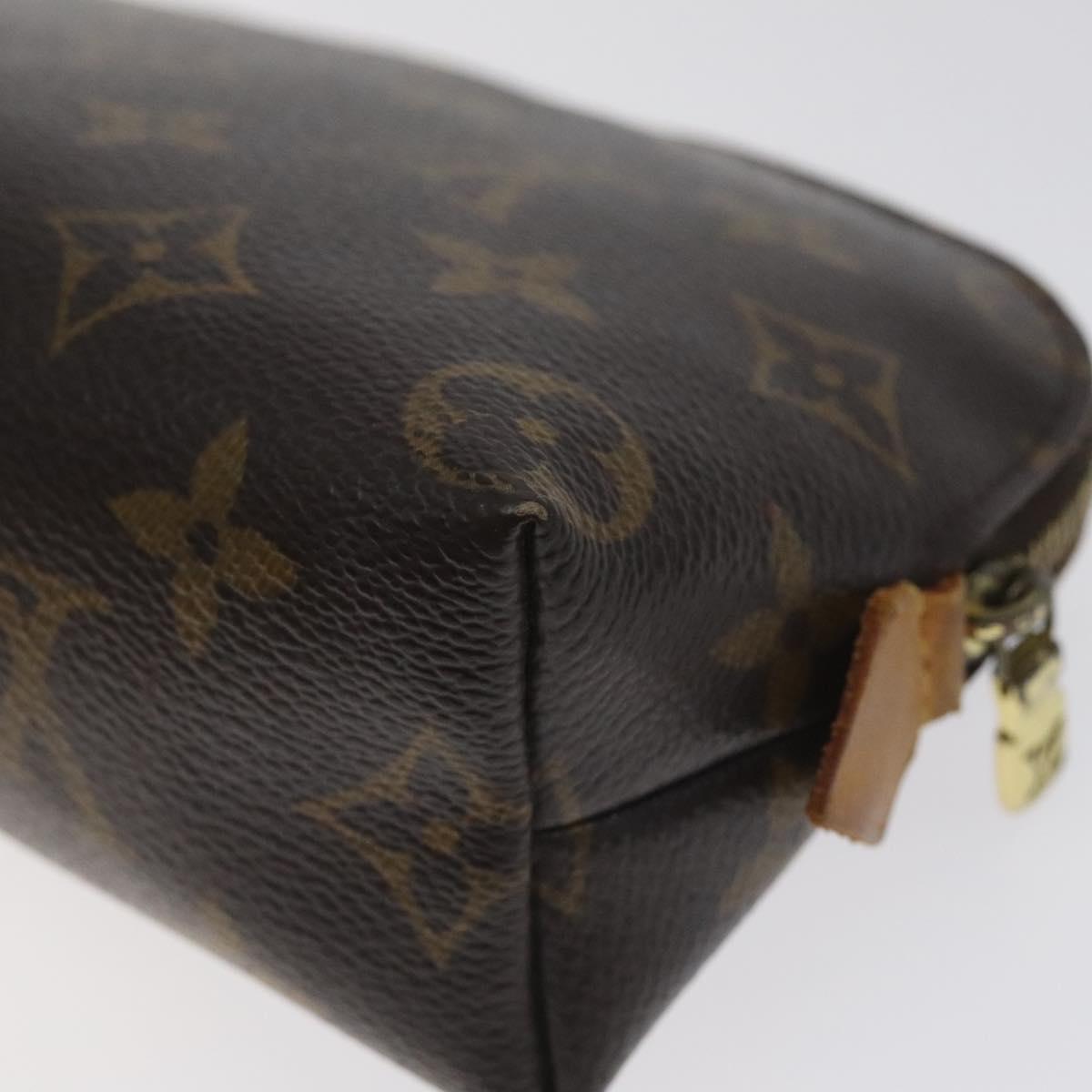 LOUIS VUITTON Monogram Pochette Cosmetic PM Cosmetic Pouch M47515 LV Auth BA3384