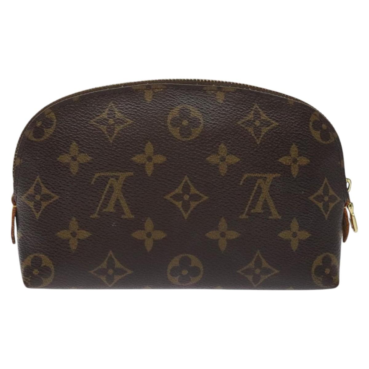 LOUIS VUITTON Monogram Pochette Cosmetic PM Cosmetic Pouch M47515 LV Auth BA3384