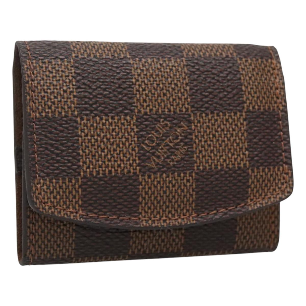 LOUIS VUITTON Damier Ebene Cuff Case LV Auth BA3389