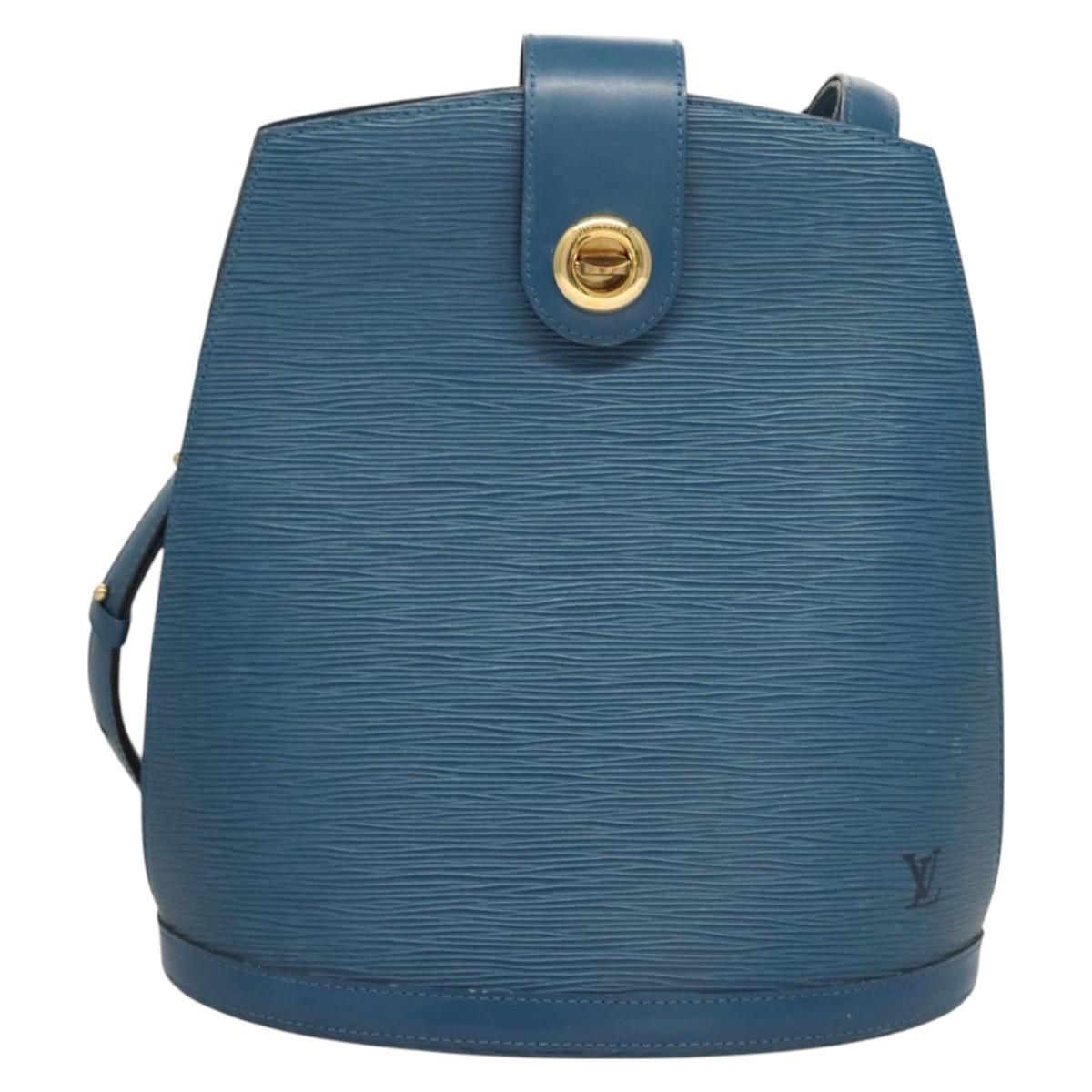 LOUIS VUITTON Epi Cluny Shoulder Bag Blue M52255 LV Auth BA3397
