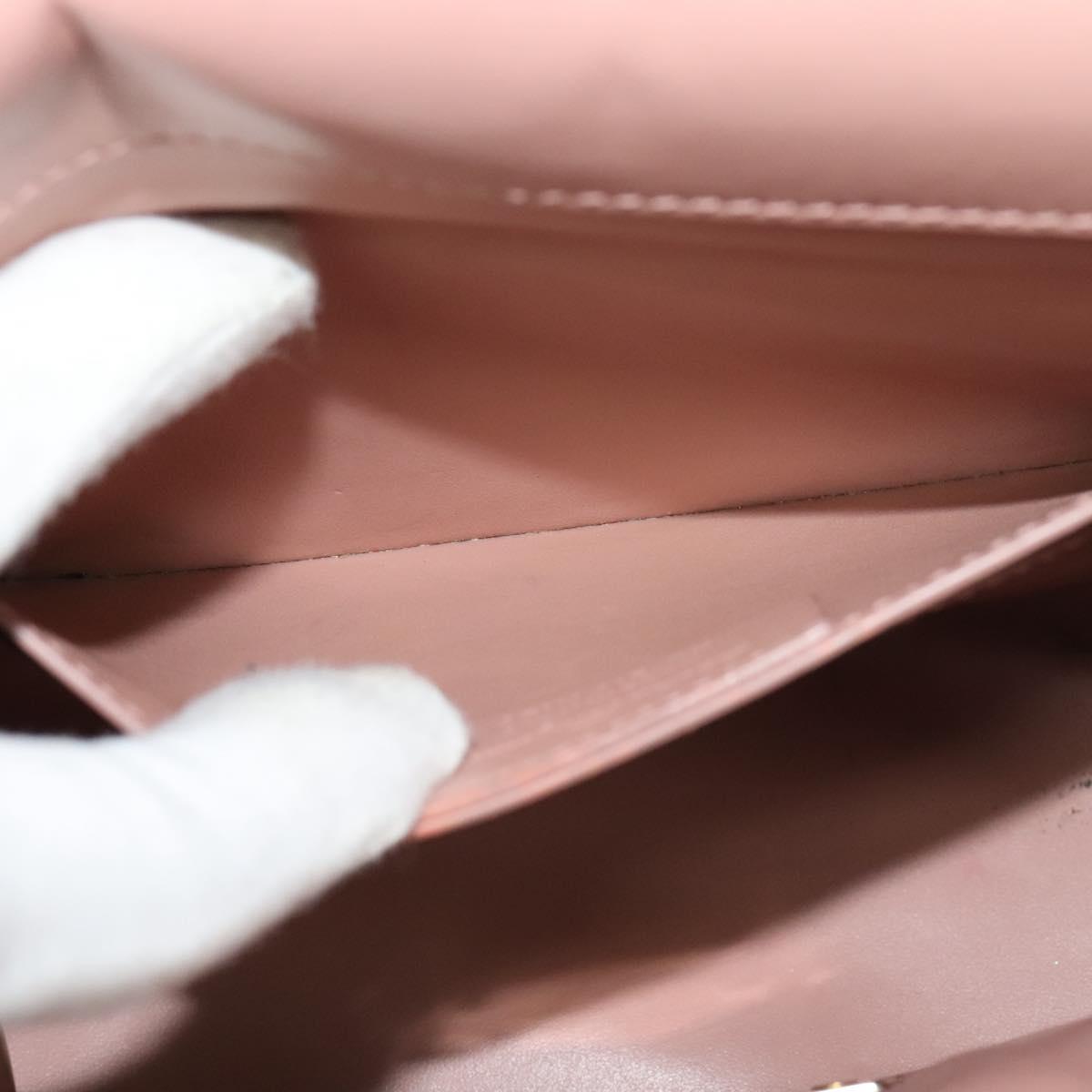 Salvatore Ferragamo Vala Hand Bag Leather 2way Pink Gold Auth BA3463