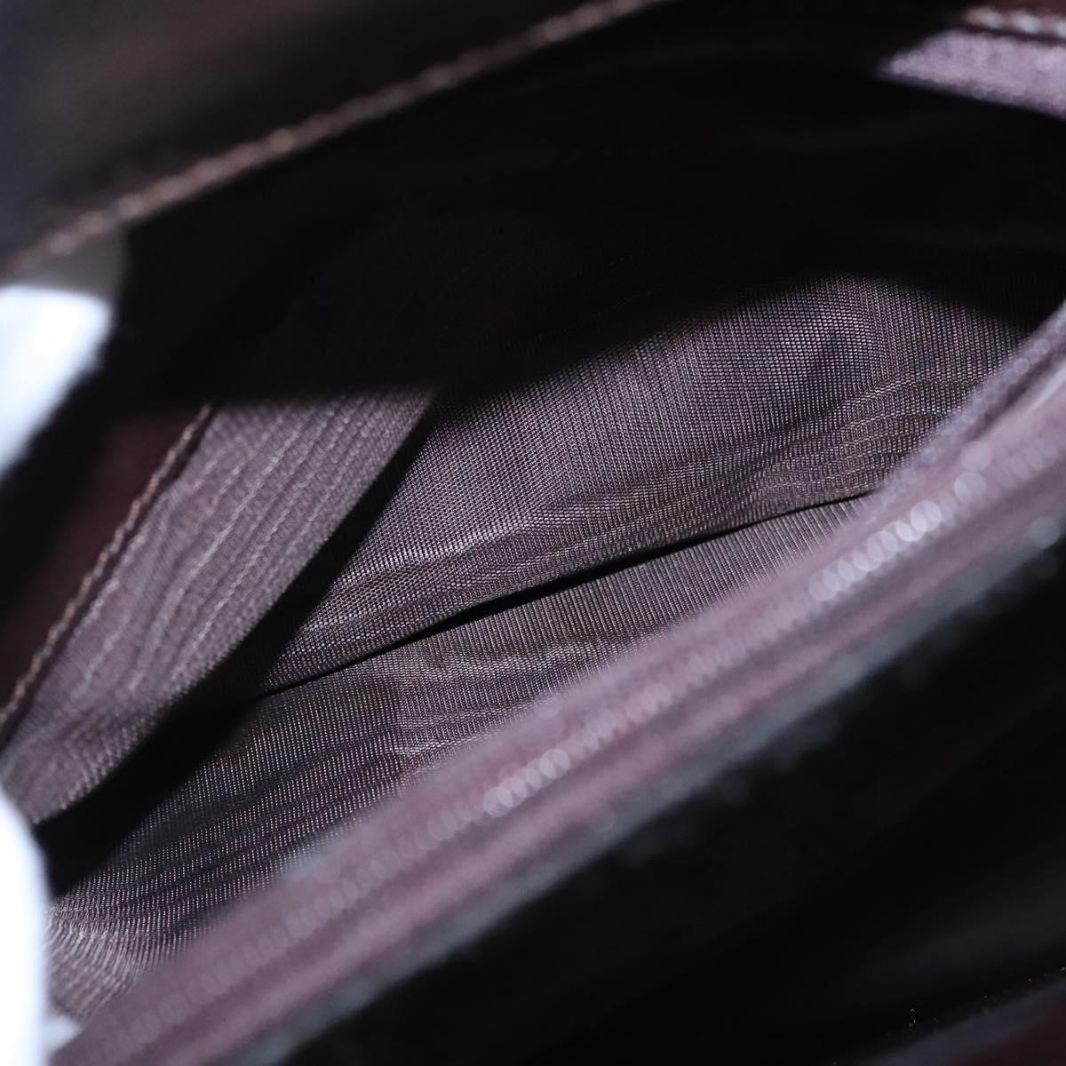 GUCCI Bamboo Hand Bag Suede Brown Gold 002 2853 0260 0 Auth BA348