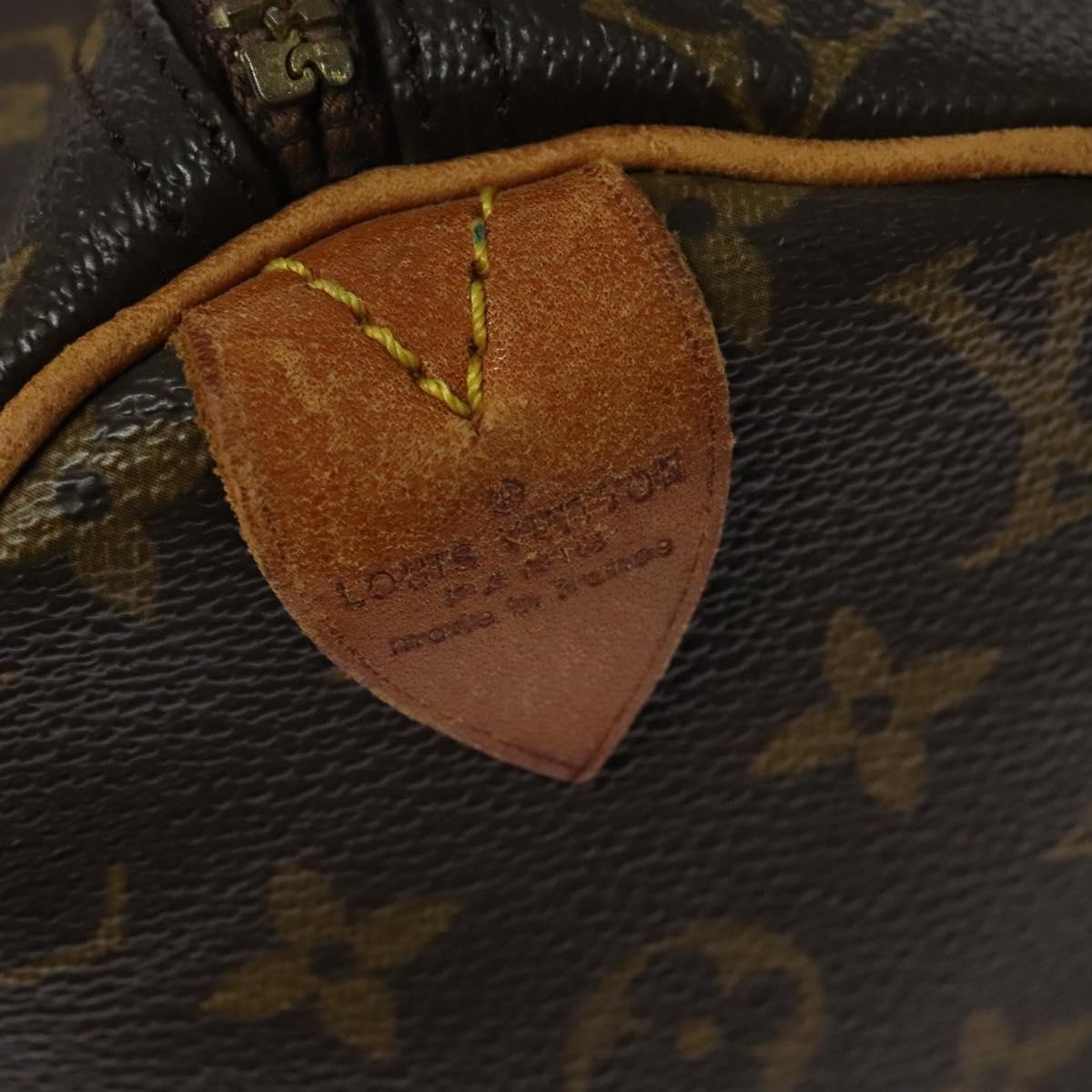 LOUIS VUITTON Monogram Speedy 40 Hand Bag M41522 LV Auth BA3490