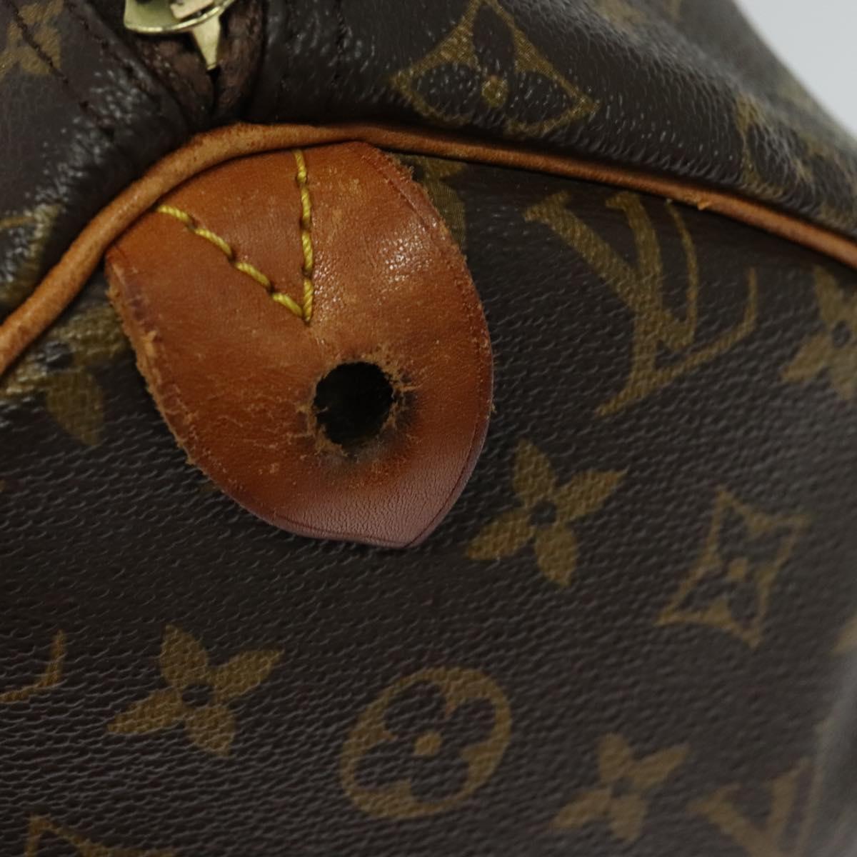 LOUIS VUITTON Monogram Speedy 40 Hand Bag M41522 LV Auth BA3490