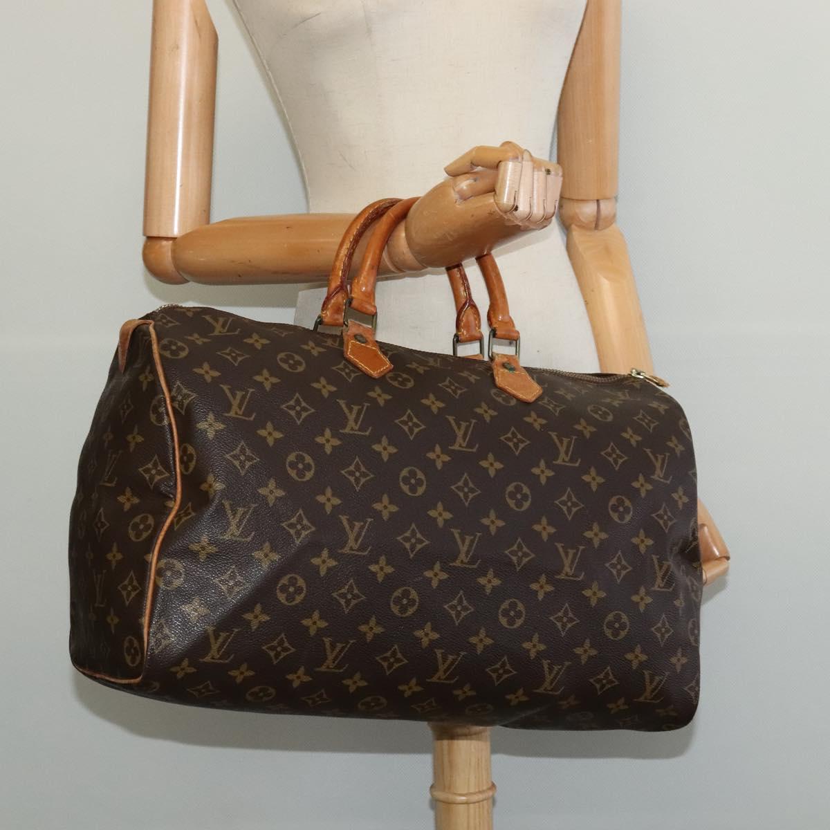 LOUIS VUITTON Monogram Speedy 40 Hand Bag M41522 LV Auth BA3490