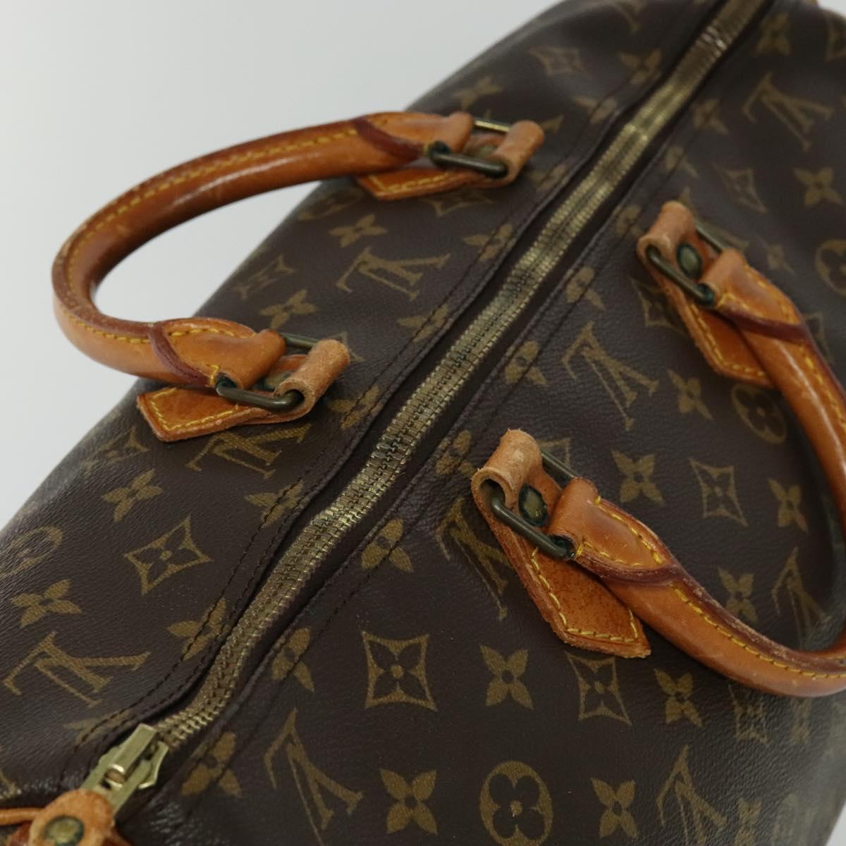 LOUIS VUITTON Monogram Speedy 40 Hand Bag M41522 LV Auth BA3490