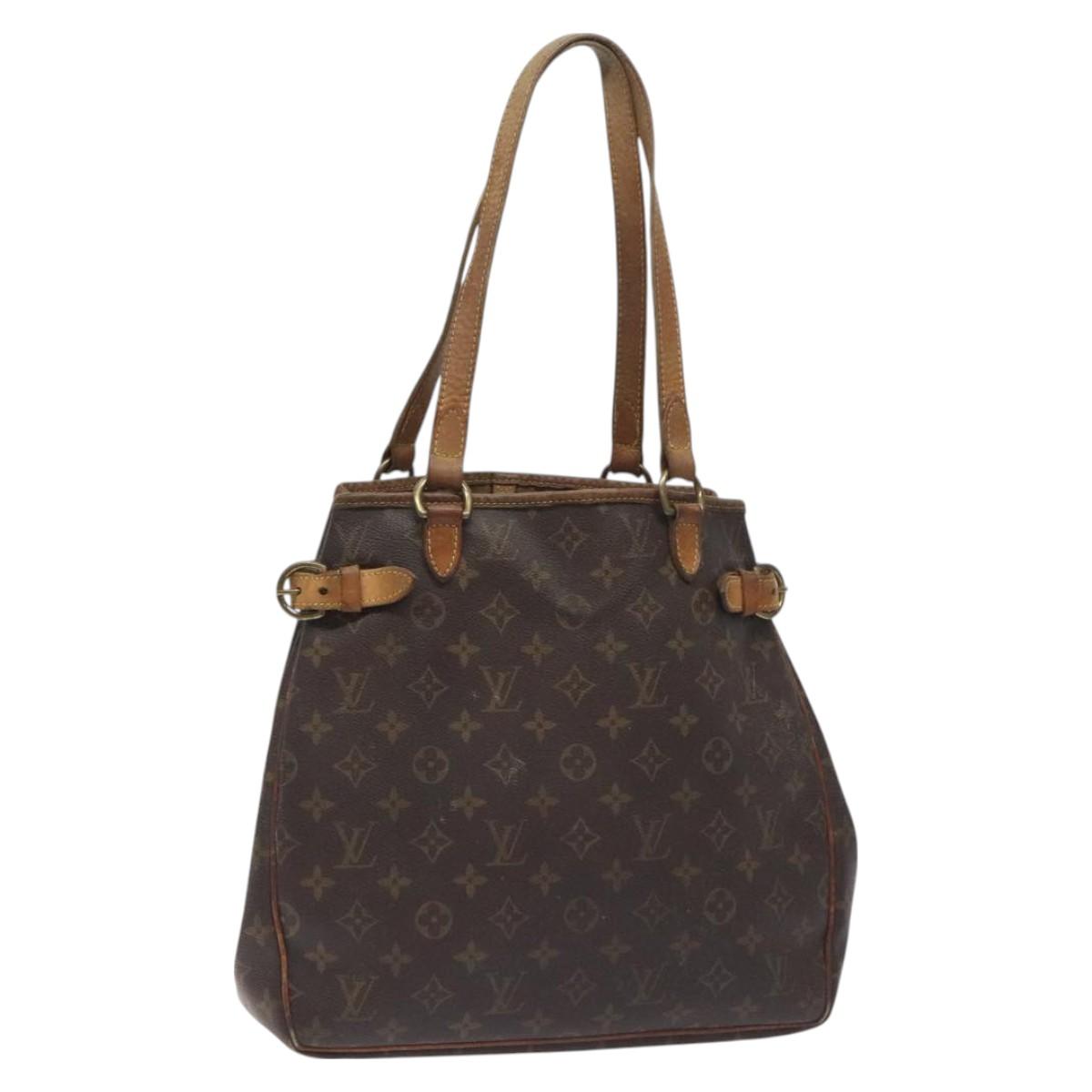 LOUIS VUITTON Monogram Batignolles Vertical Tote Bag M51153 LV Auth BA3494