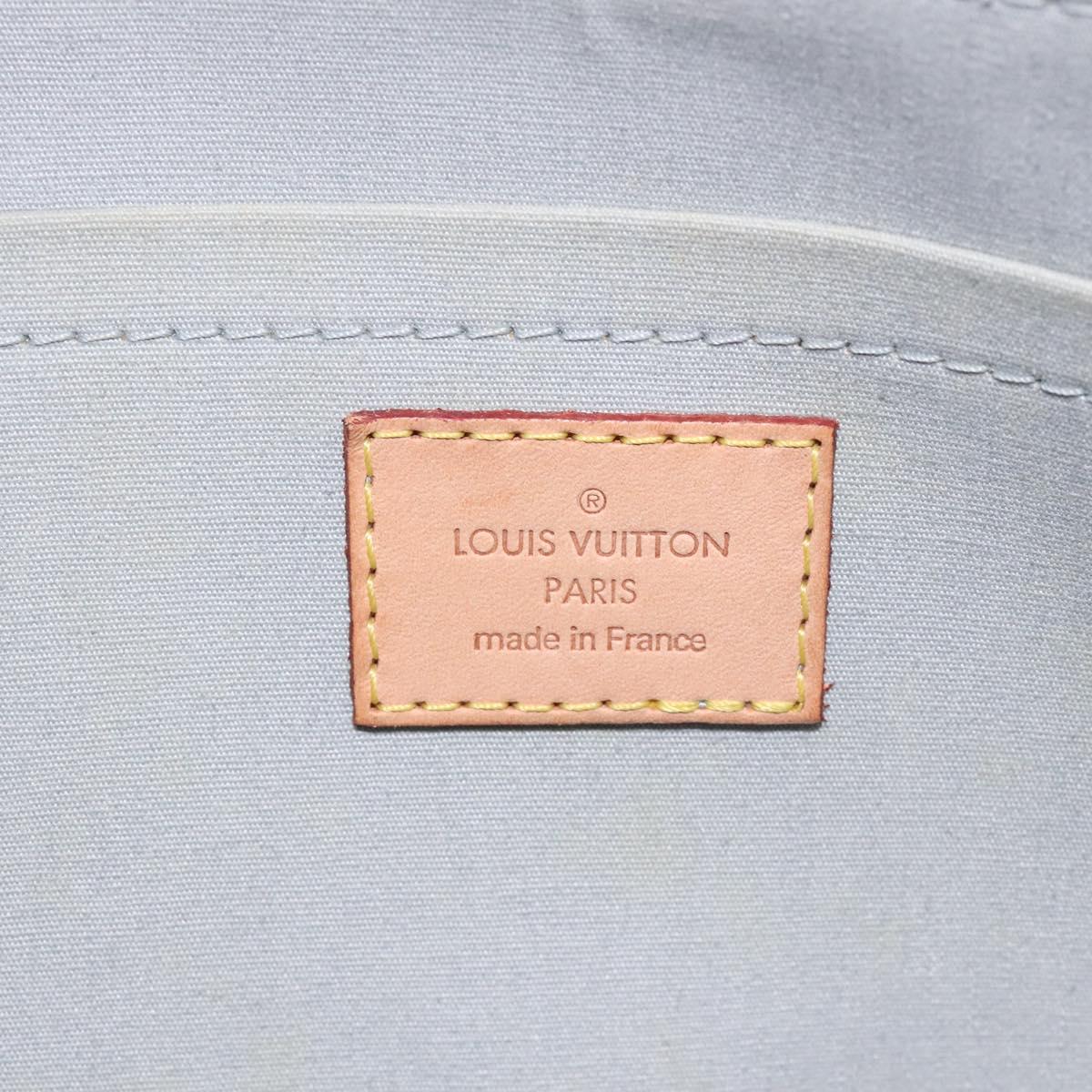 LOUIS VUITTON Monogram Vernis Rosewood Avenue Hand Bag Perle M93508 Auth BA3496