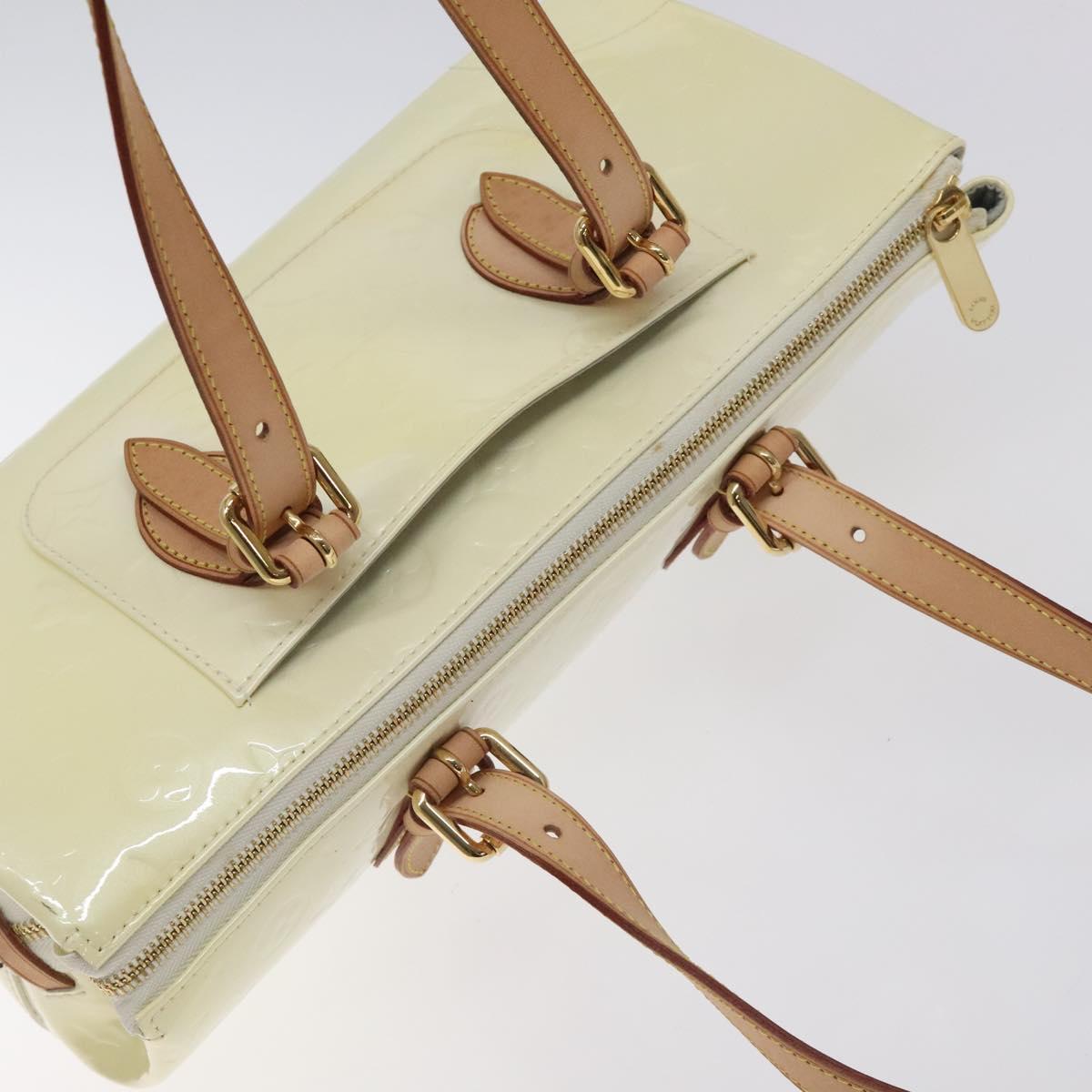 LOUIS VUITTON Monogram Vernis Rosewood Avenue Hand Bag Perle M93508 Auth BA3496
