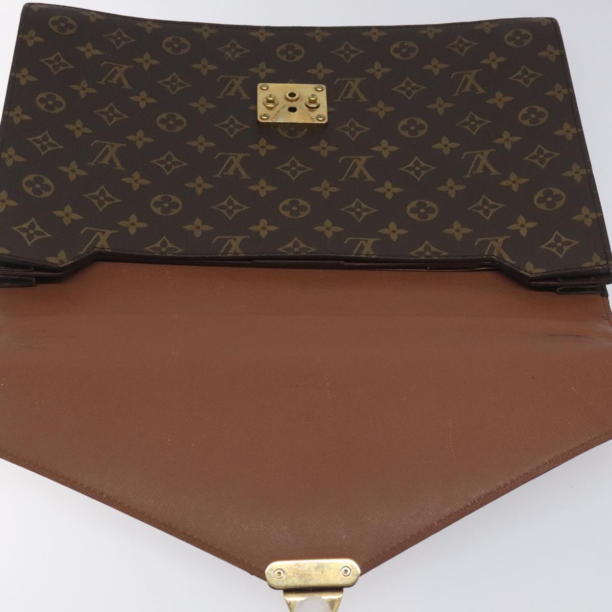 LOUIS VUITTON Monogram Serviette Conseiller Briefcase M53331 LV Auth BA3506