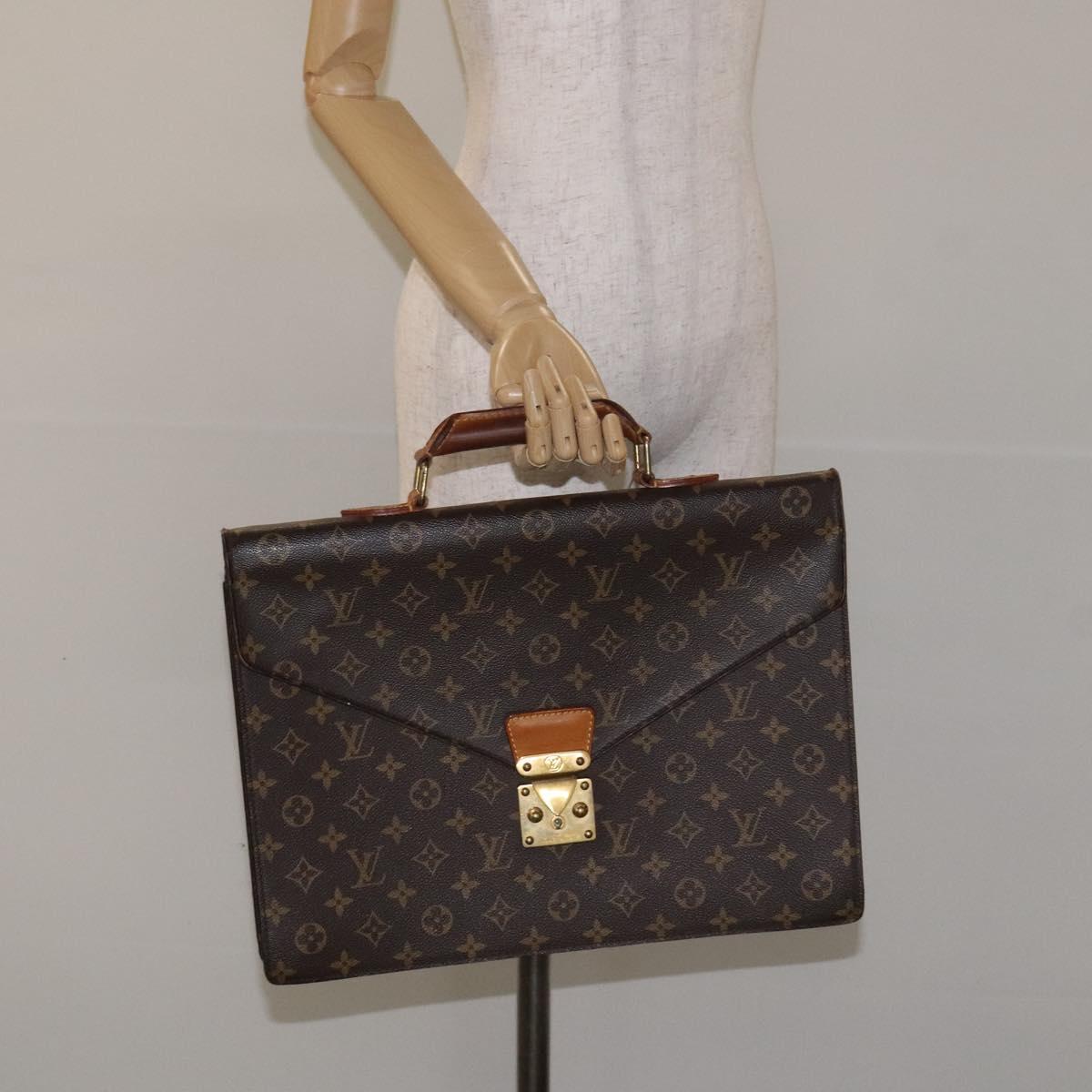 LOUIS VUITTON Monogram Serviette Conseiller Briefcase M53331 LV Auth BA3506