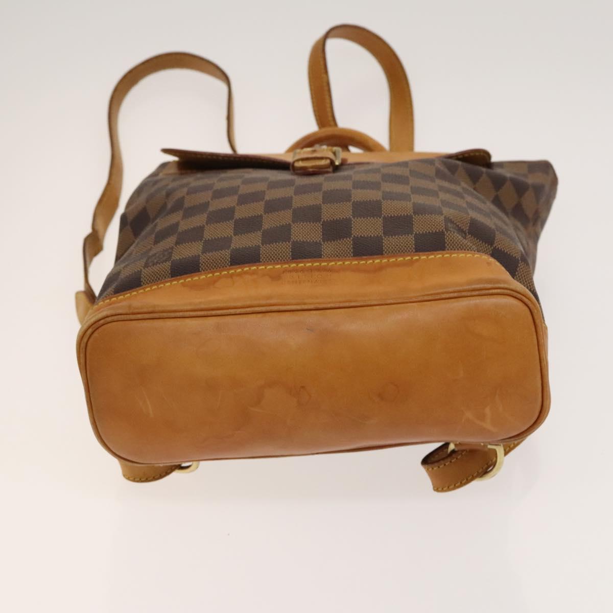 LOUIS VUITTON Damier Ebene Arlucan Backpack N99038 LV Auth BA3508