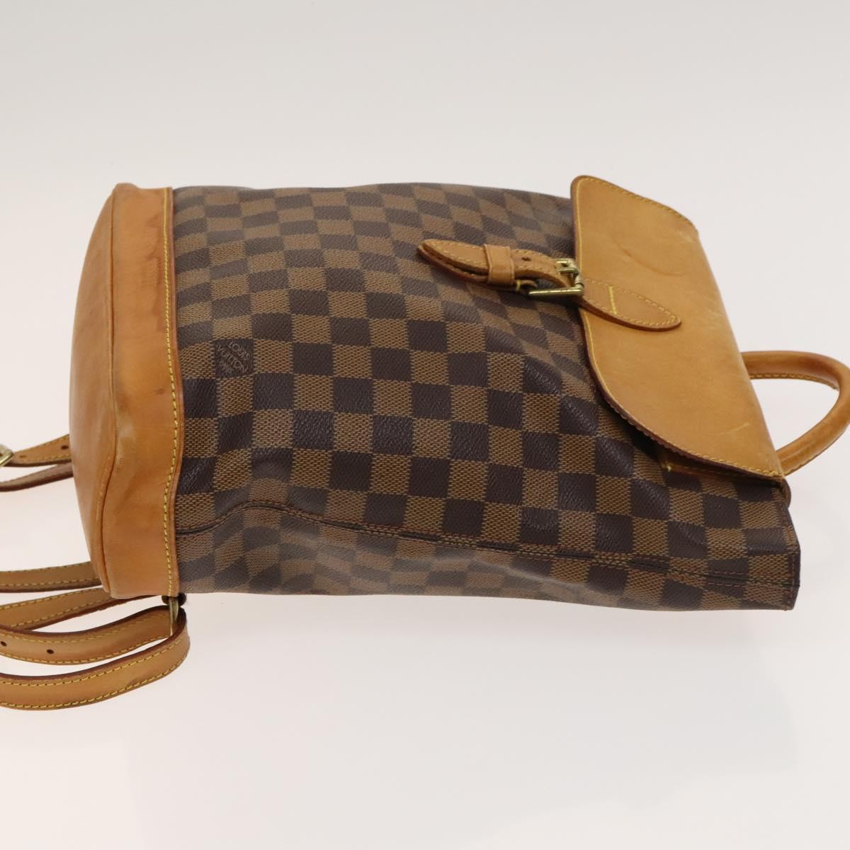 LOUIS VUITTON Damier Ebene Arlucan Backpack N99038 LV Auth BA3508