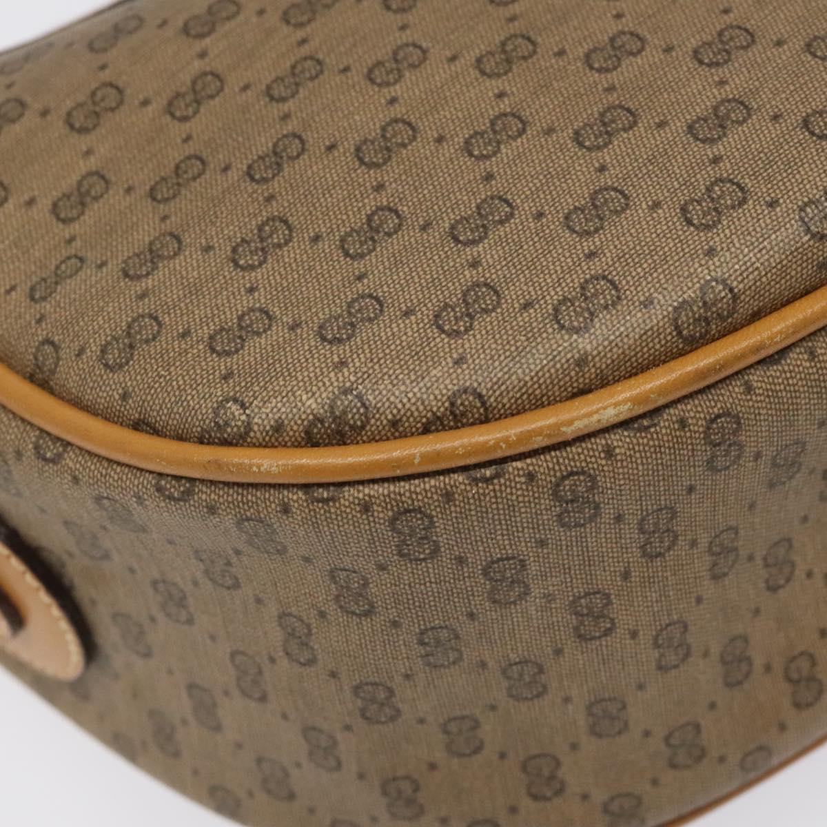 GUCCI Micro GG Supreme Web Sherry Line Bag PVC Brown 001 115 0918 Auth BA352