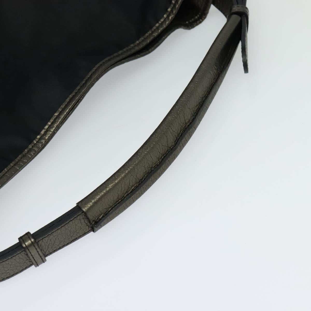 BURBERRY Shoulder Bag Nylon Black Auth BA3541