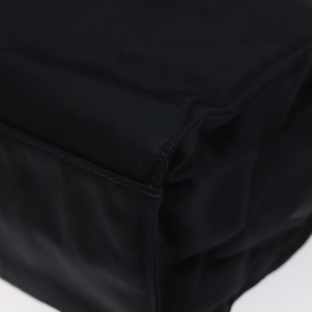 PRADA Hand Bag Nylon Navy Gold Auth BA355